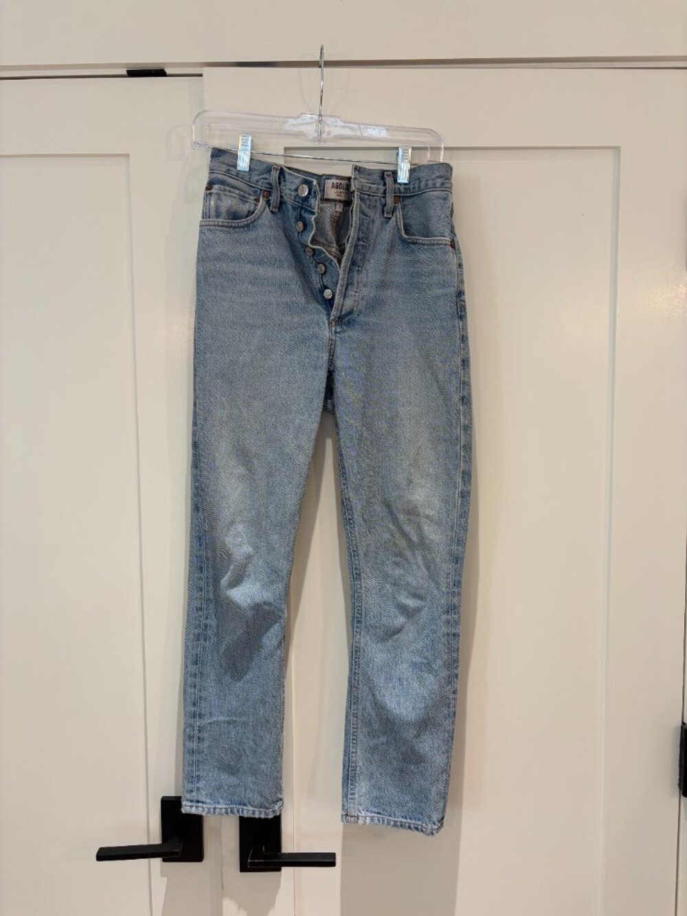 Agolde Riley High Rise Straight Crop Jeans - Picture 5 of 5